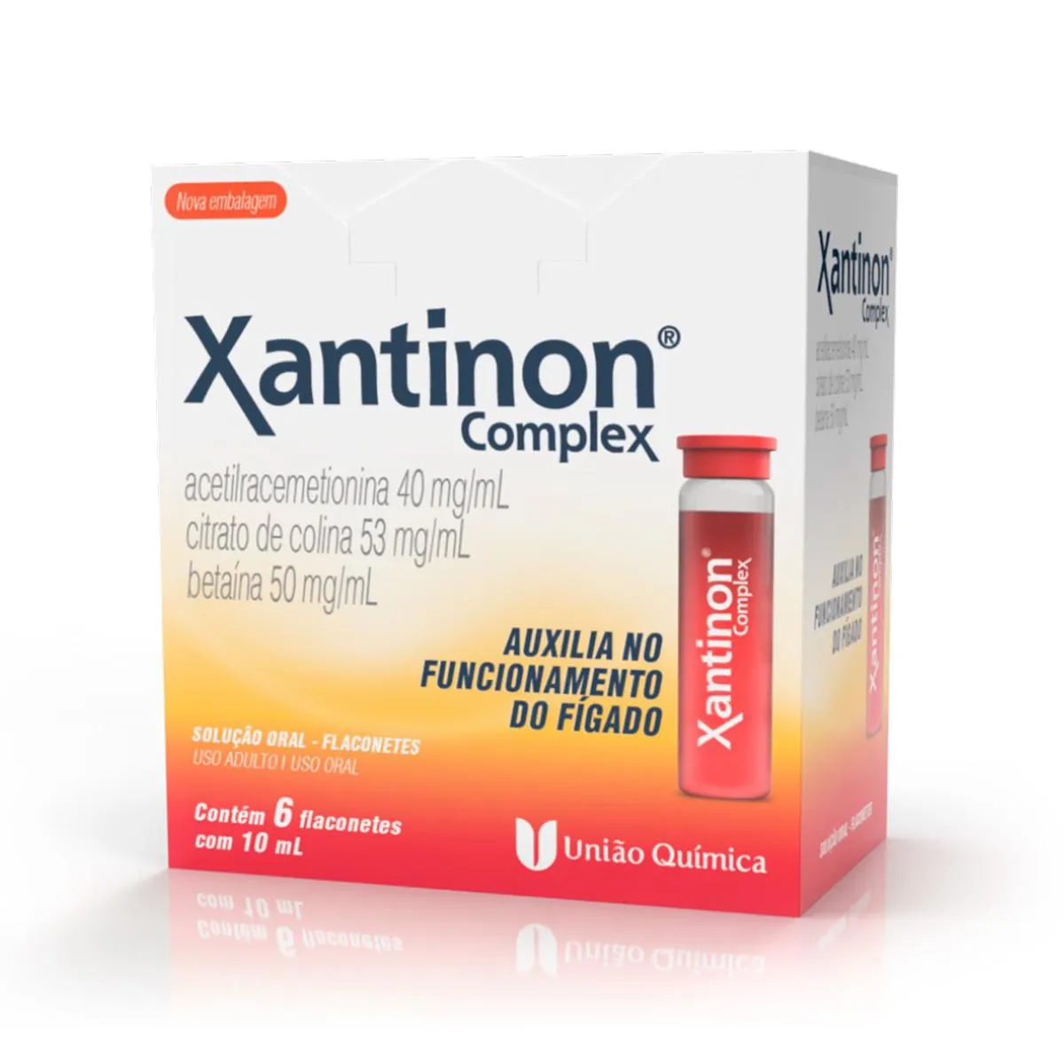 XANTINON COMPLEX 6 FLACONETES COM 10ML CADA 937342 | Drogasil