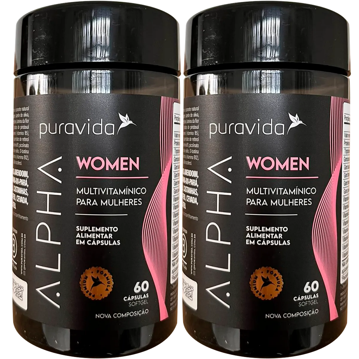 ALPHA WOMEN MULTIVITAMíNICO PURAVIDA 2 X 60 CáPSULAS