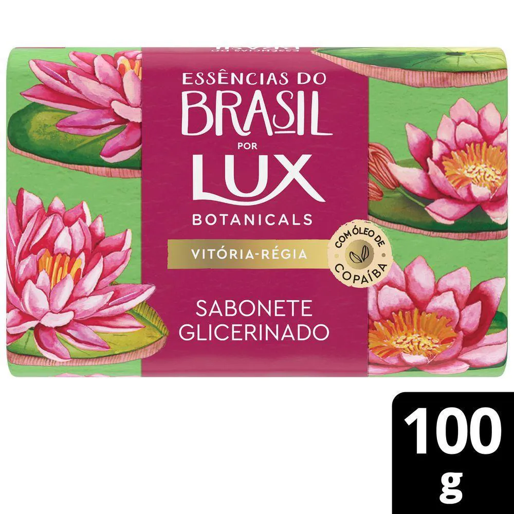 SABONETE EM BARRA LUX ESSêNCIAS DO BRASIL VITóRIA-RéGIA 100G
