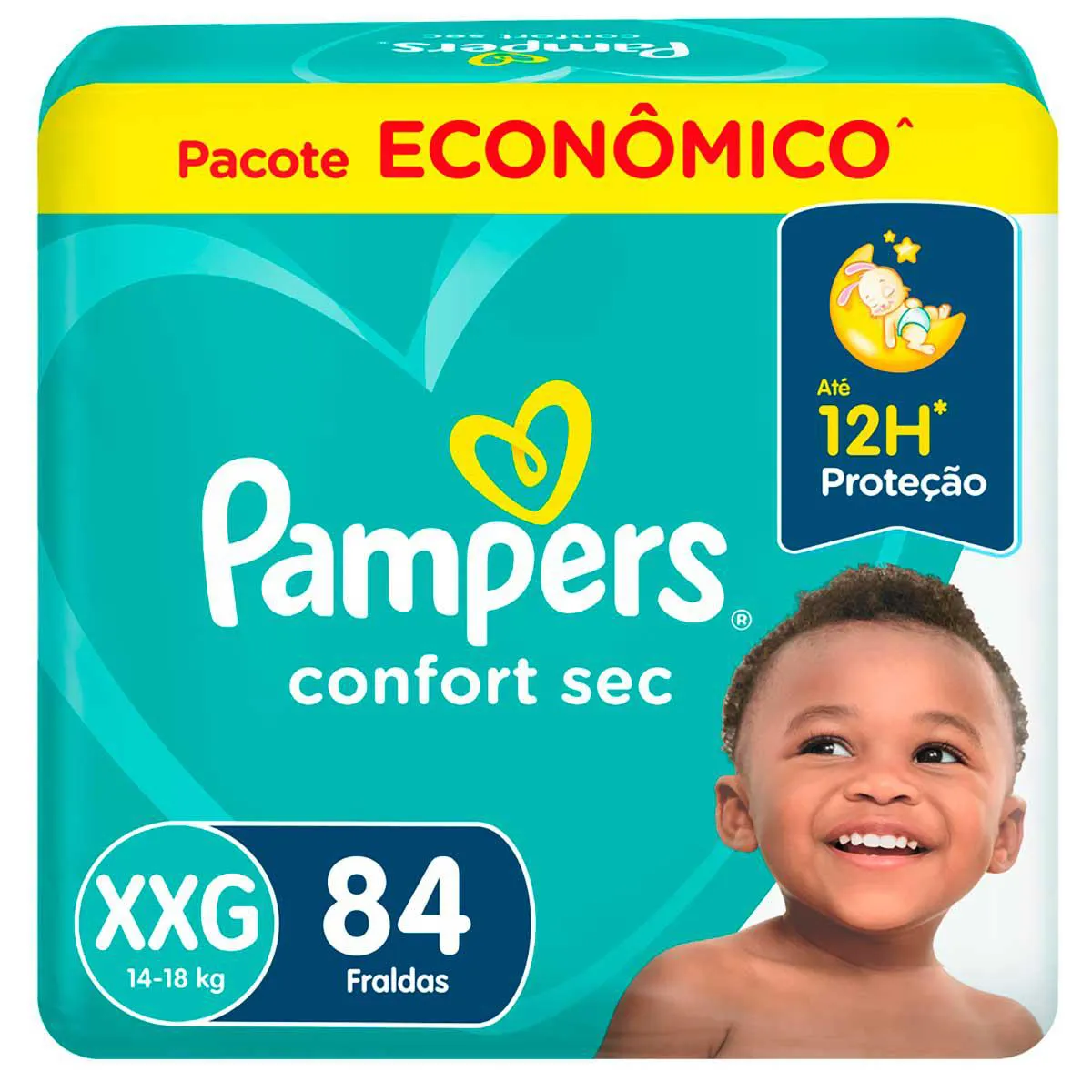 Fralda Pampers Confort Sec XXG 84 unidades