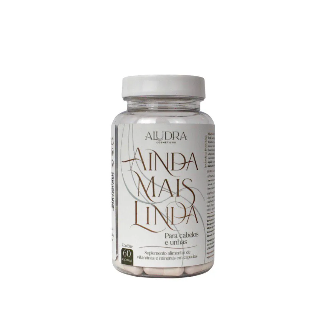 AINDA MAIS LINDA - SUPLEMENTO MULTIVITAMíNICO - PARA PELE, CABELOS E UNHAS