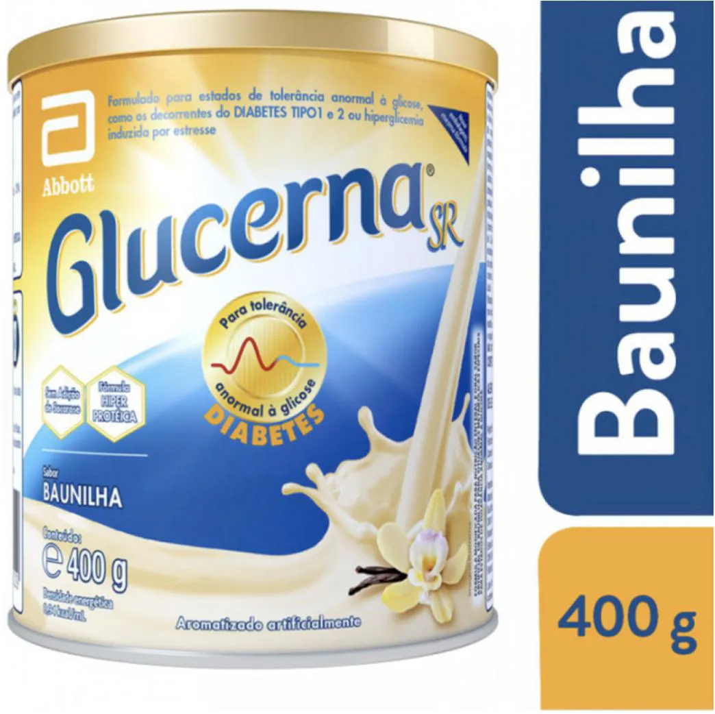 SUPLEMENTO ALIMENTAR GLUCERNA SABOR BAUNILHA EM Pó 400G