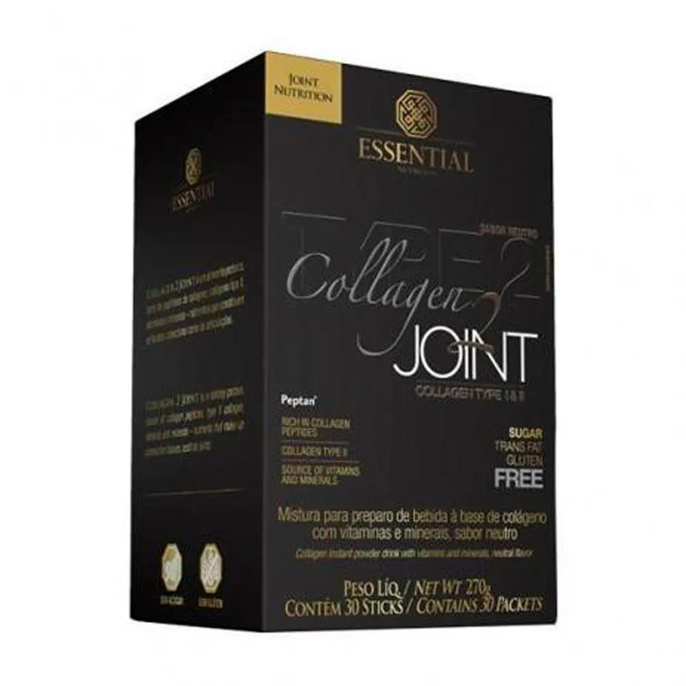 COLLAGEN 2 JOINT ARTICULAçõES 10G 30 UNIDADES 330G ESSENTIAL Natural