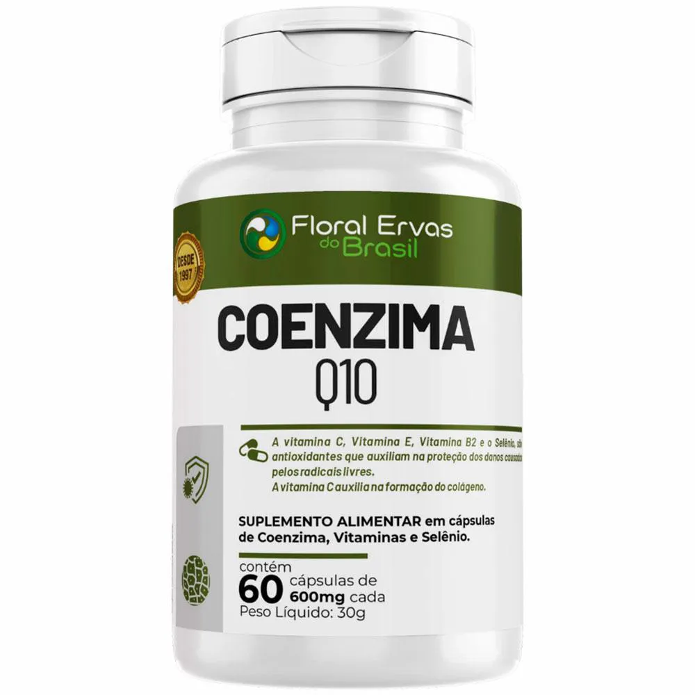 COENZIMA Q10 + VITAMINAS E MINERAIS - ( 60 CAPSULAS) - FLORAL ERVAS DO BRASIL