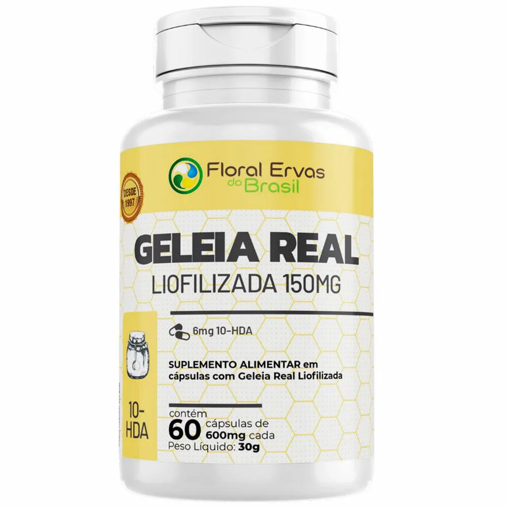 GELEIA REAL LIOLIZADA (10-HDA) - (60 CAPSULAS) - FLORAL ERVAS DO BRASIL