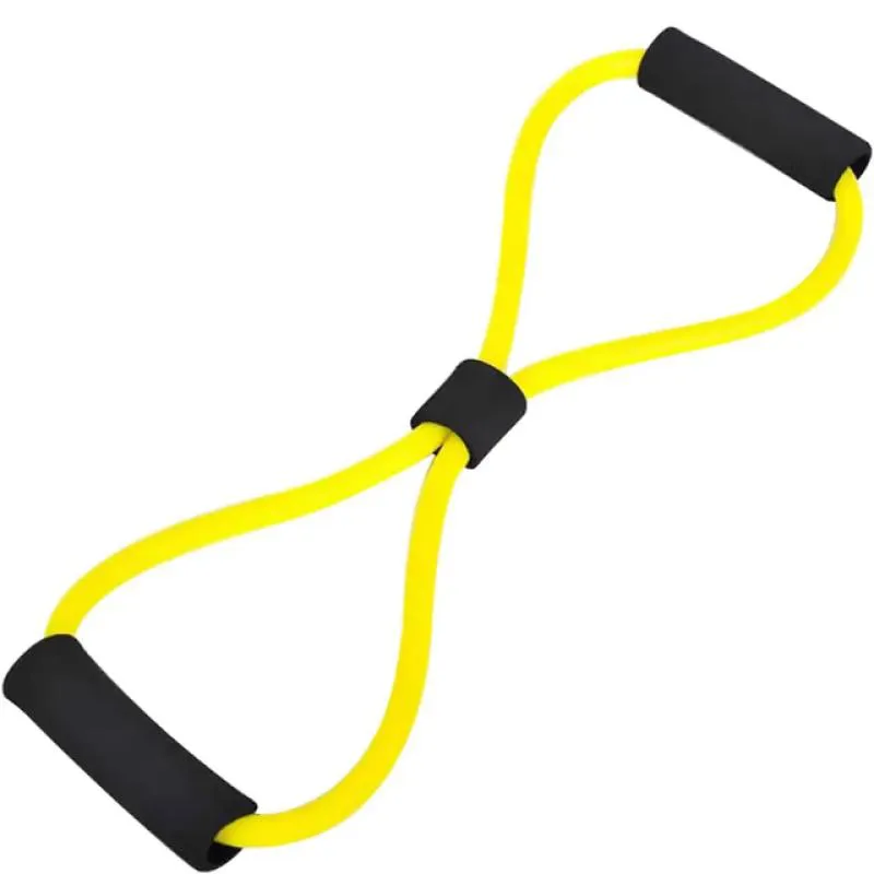 ELÁSTICO EXTENSOR VERSÁTIL PARA EXERCÍCIOS FITNESS ACADEMIA FISIOTERAPIA Amarelo