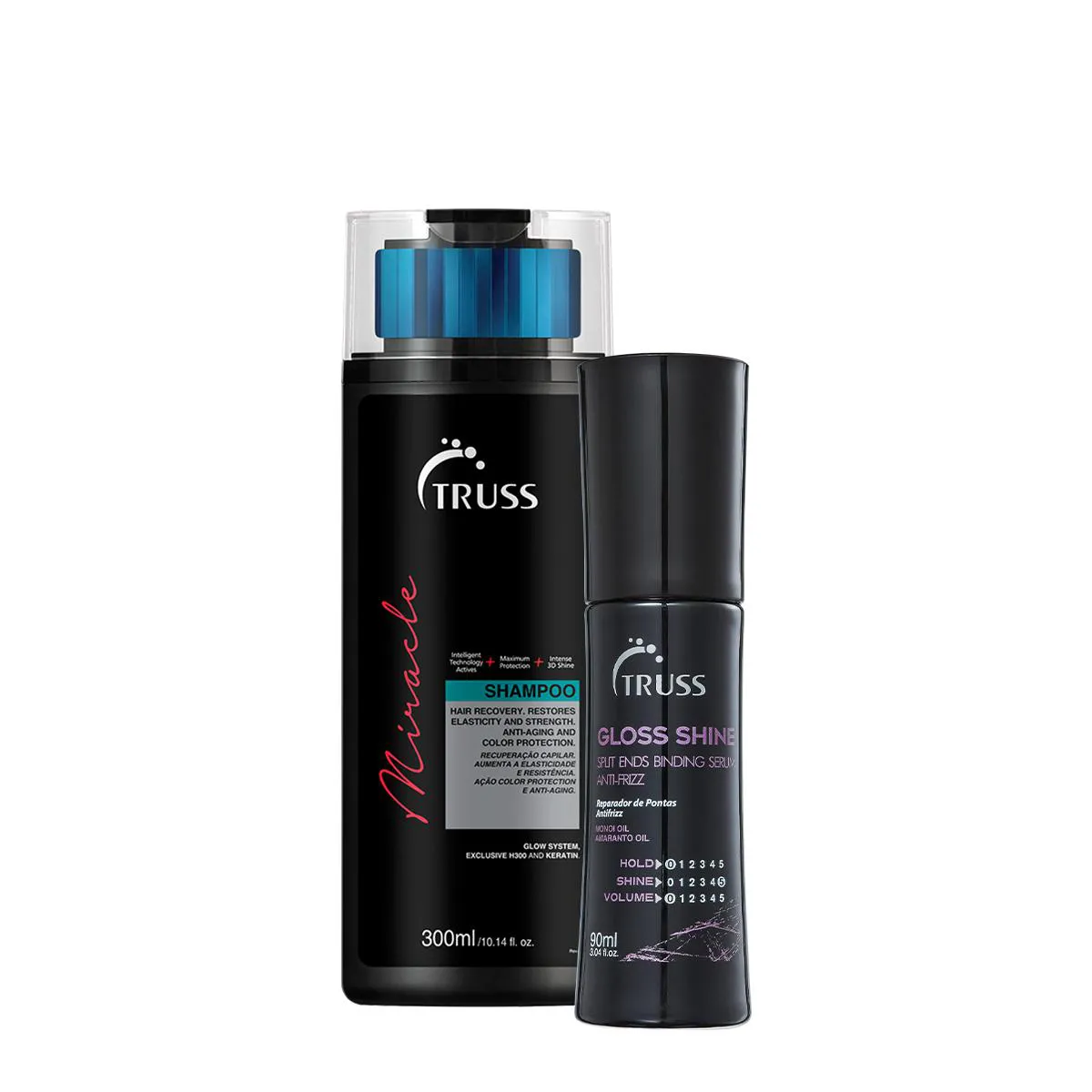 Kit Truss Miracle Shampoo E Gloss Shine Sérum (2 Produtos)