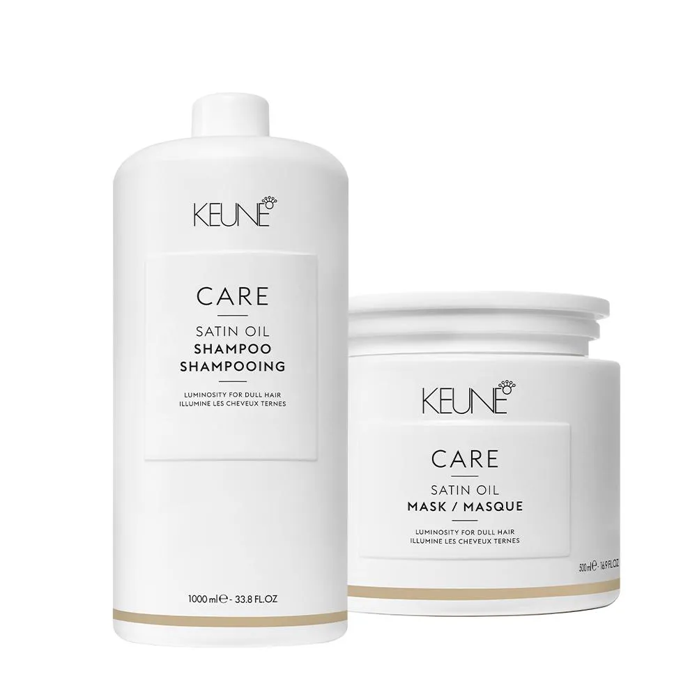 Kit Keune Care Satin Oil Shampoo E Máscara (2 Produtos)