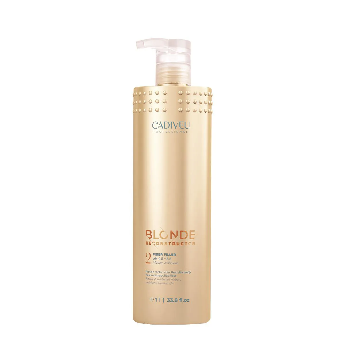 CADIVEU PROFESSIONAL BLONDE RECONSTRUCTOR FIBER FILLER - MáSCARA DE RECONSTRUçãO 1L