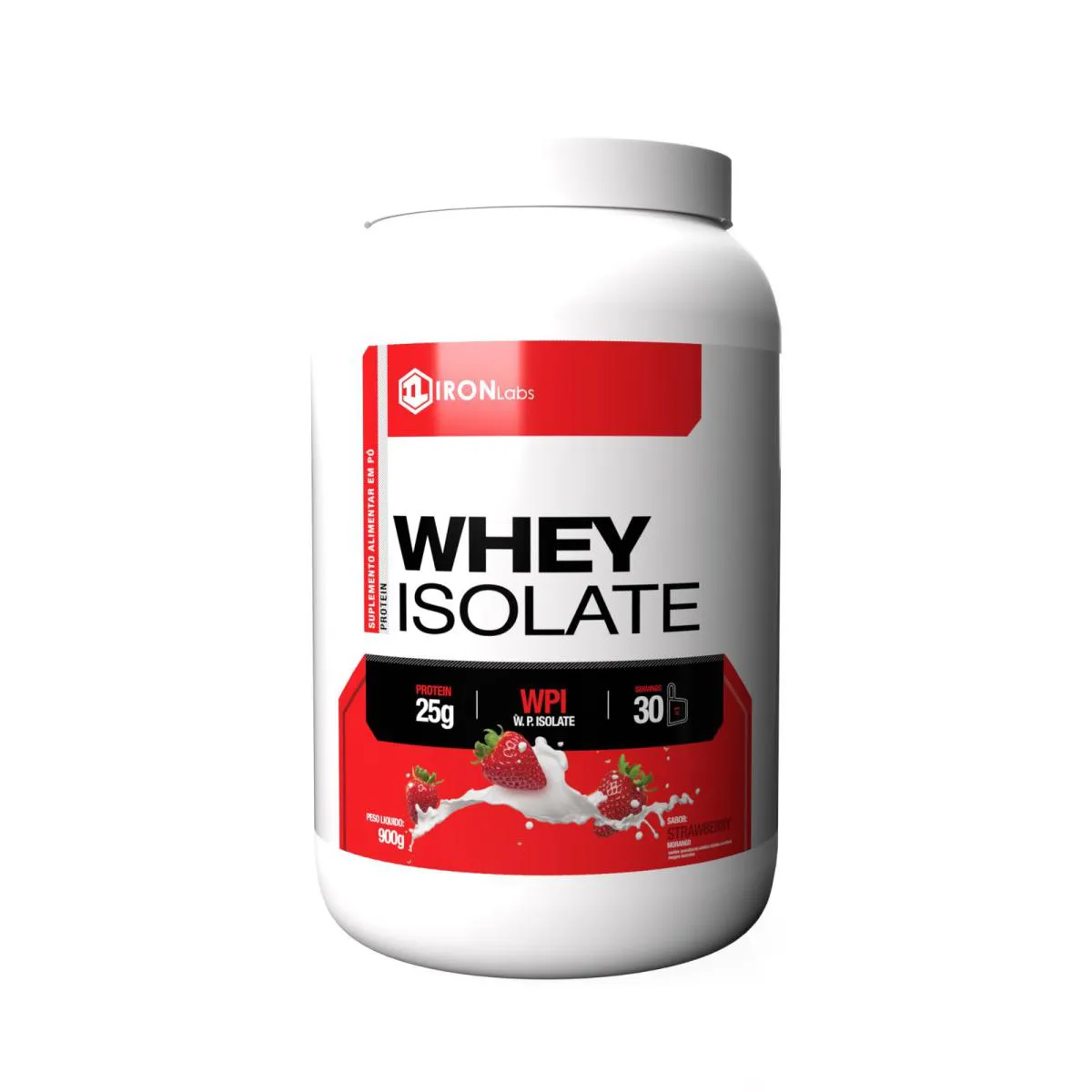 WHEY ISOLATE 900G - MORANGO