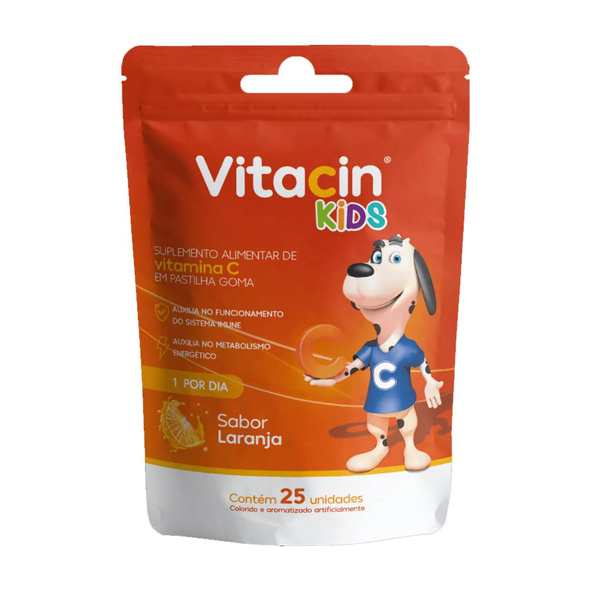 VITACIN KIDS GEOLAB SABOR LARANJA 30MG C/25 PASTILHAS GOMAS