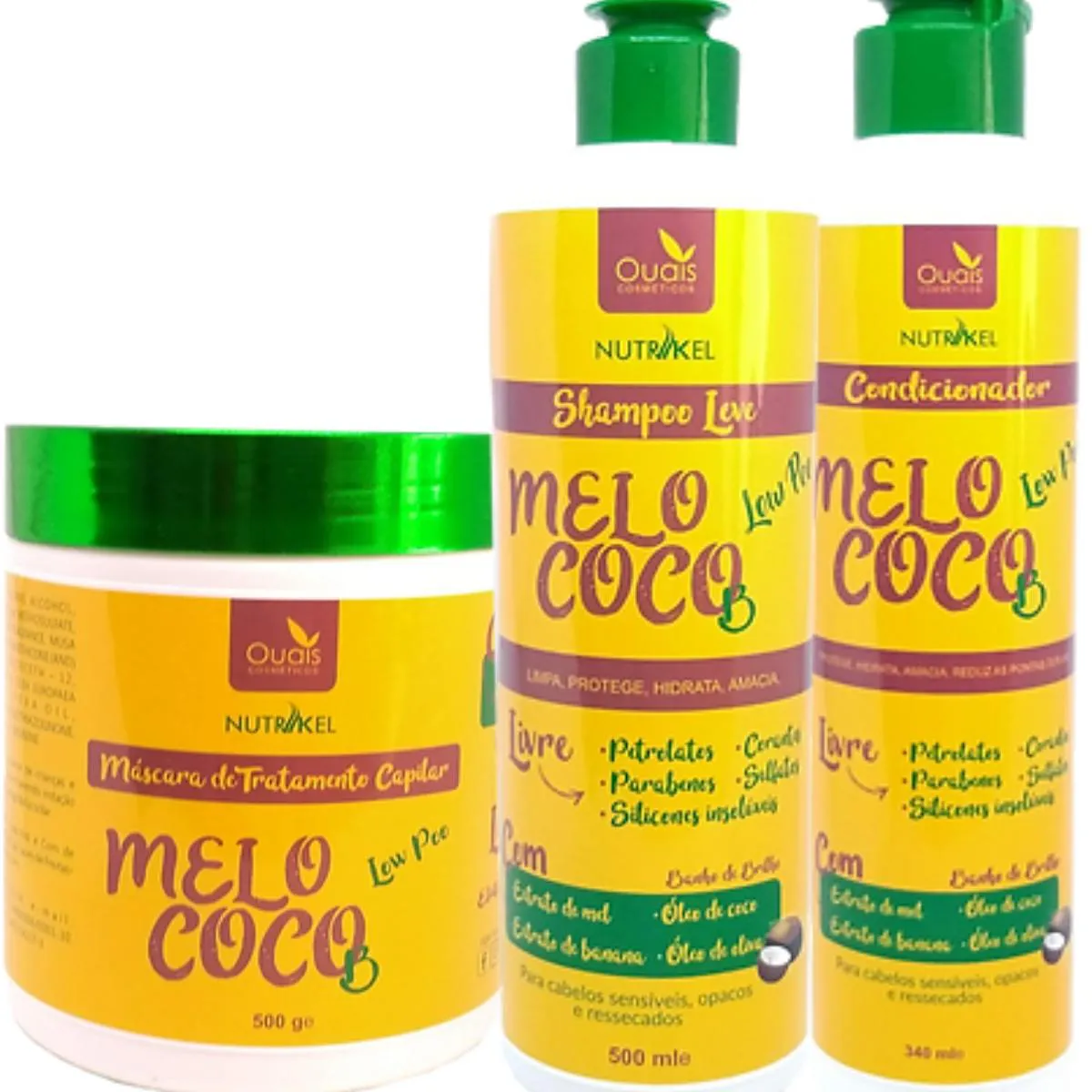 MáSCARA EFEITO TEIA LOW POO - SHAMPOO - CONDICIONADOR