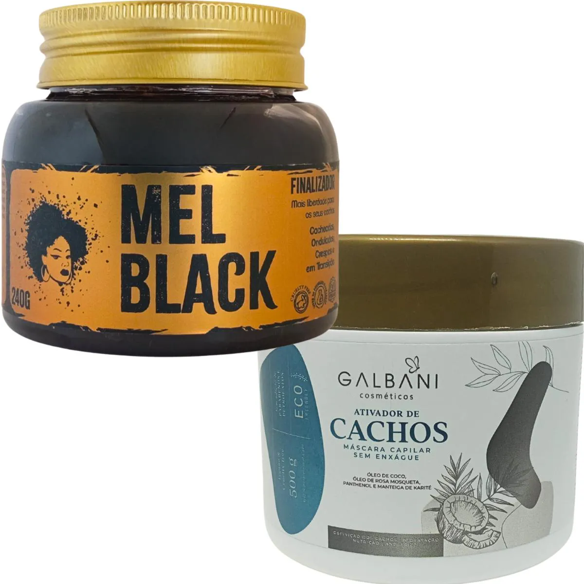 MEL COLA FINALIZADOR DE CACHOS 250G +ATIVADOR DE CACHOS 500G