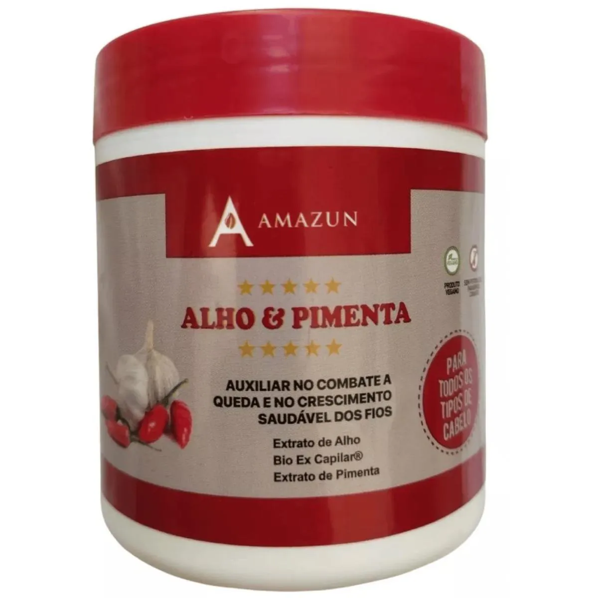 MáSCARA CONDICIONANTE ALHO E PIMENTA 500G AMAZUN