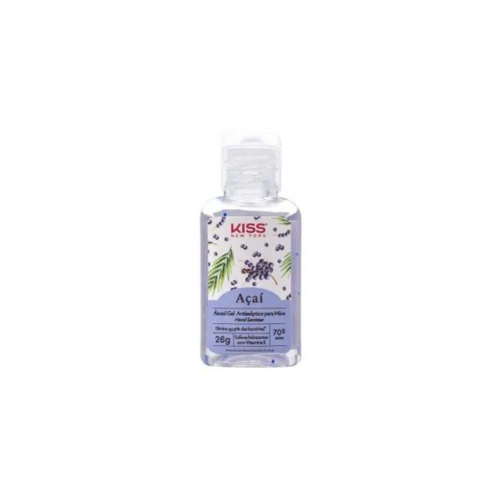ÁLCOOL GEL ANTISSéPTICO MãOS KISS ACAí
