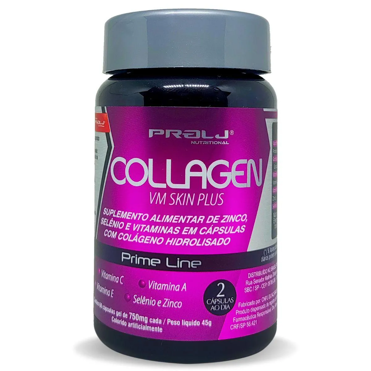 COLLAGEN VM SKIN PLUS 750MG 60 CÁPS SOFTGEL PROLJ NUTRITIONAL