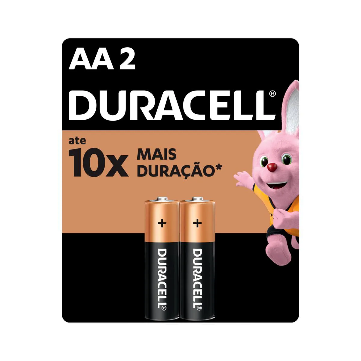 PILHA ALCALINA AA PEQUENA DURACELL COM 2 UNIDADES