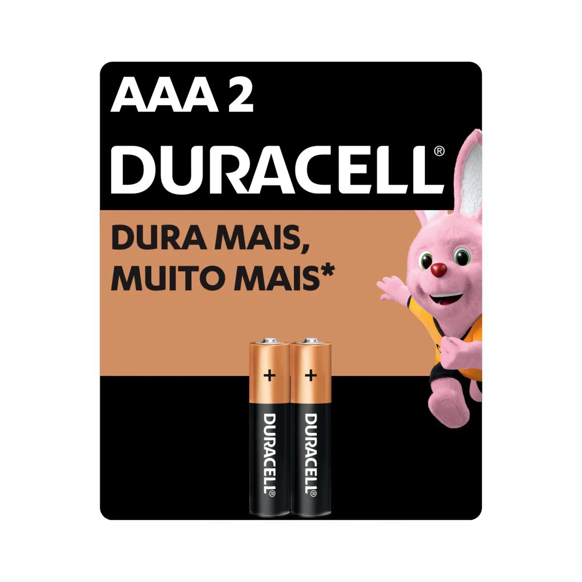 PILHA ALCALINA DURACELL PALITO AAA COM 2 UNIDADES