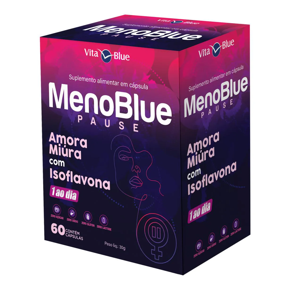 MENO BLUE PAUSE COM 60 CáPSULAS