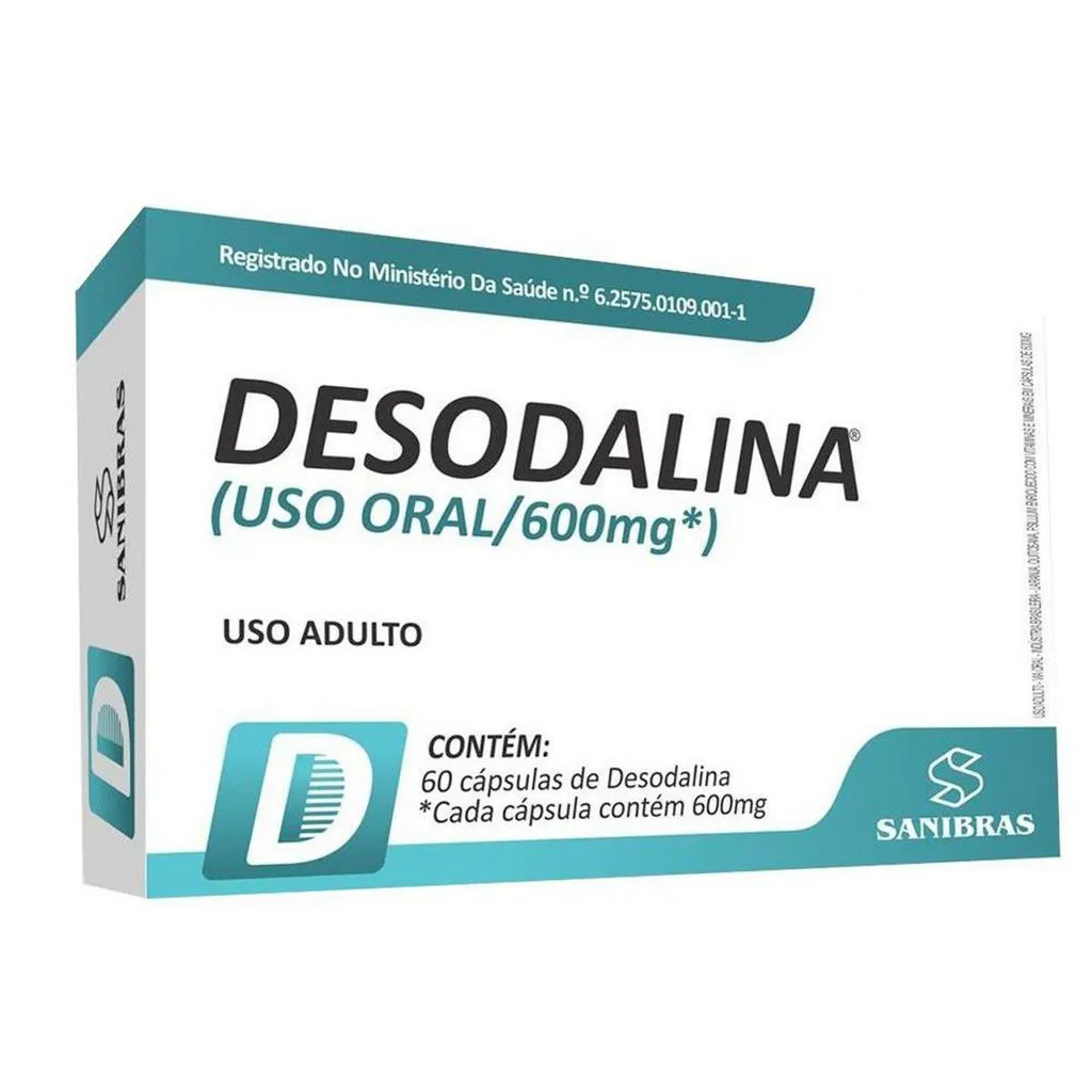 DESODALINA 600MG 60CAPSULAS - SANIBRAS