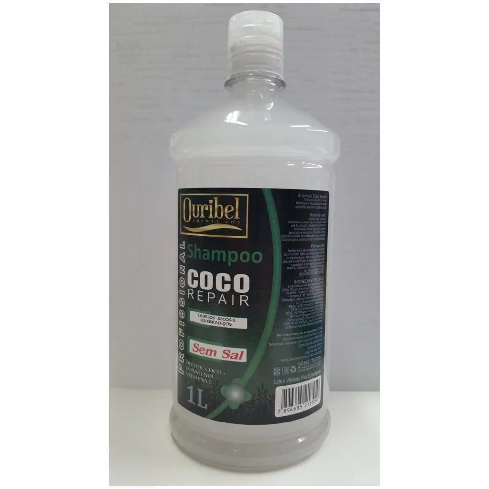 Shampoo Ouribel Coco Repair Reparador 1000ml