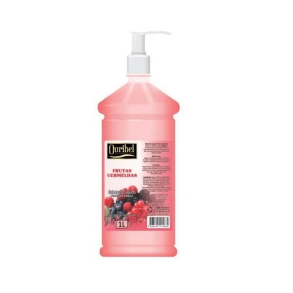 OURIBEL SABONETE LIQUIDO 1 LITRO FRUTAS VERMELHAS
