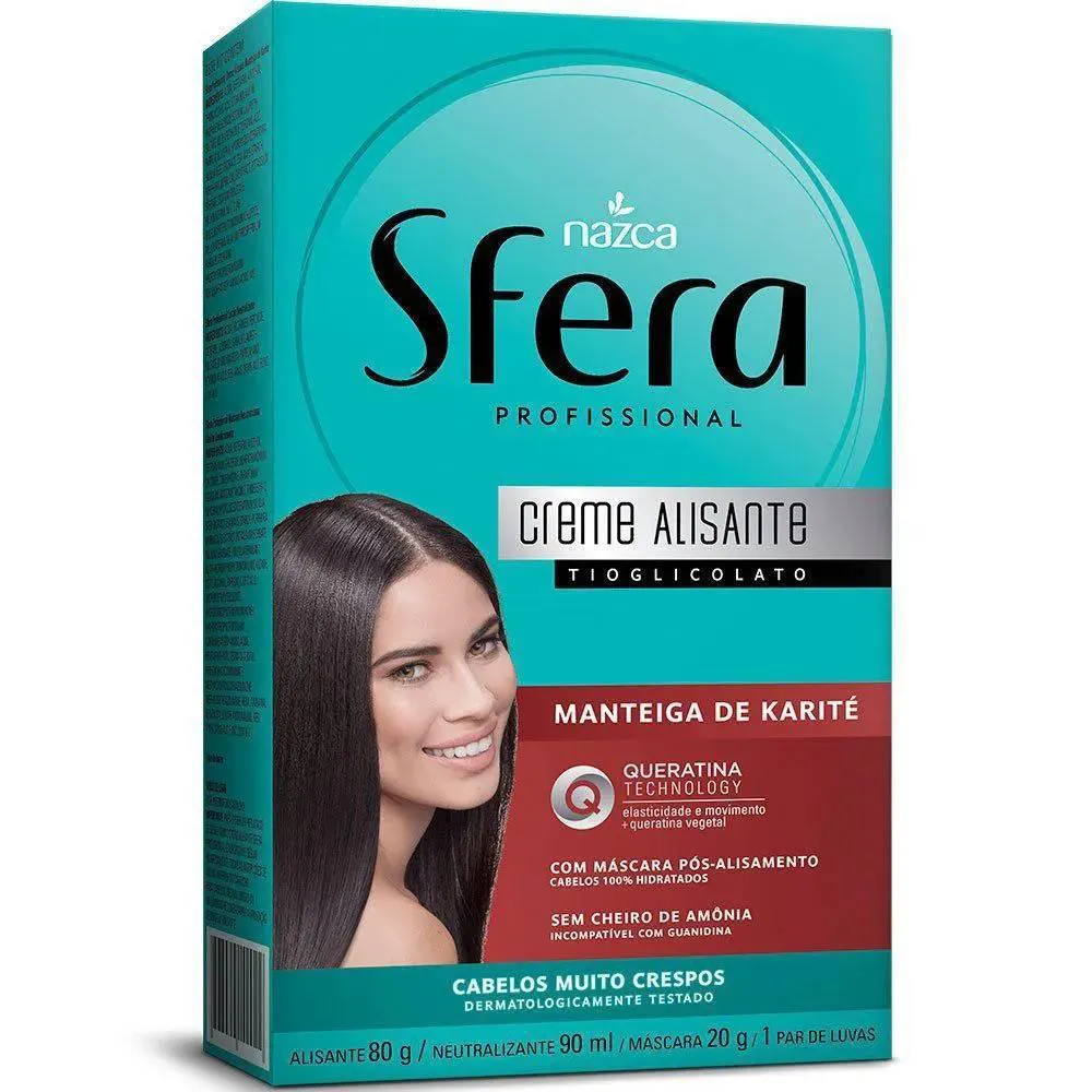 CREME ALISANTE SFERA KIT MANTEIGA DE KARITé E QUERATINA