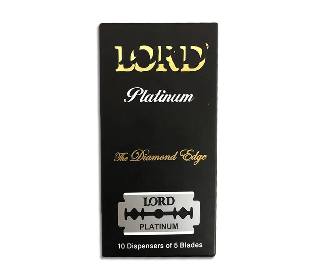 LâMINA PLATINUM DE BARBEAR COM 50 PçS  LORD