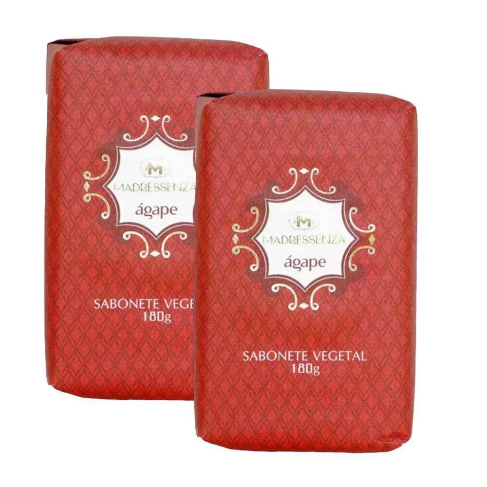 KIT 2 SABONETES EM BARRA ÁGAPE MADRESSENZA 180G