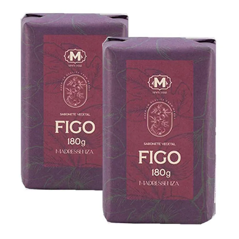 KIT 2 SABONETES EM BARRA FIGO MADRESSENZA 180G
