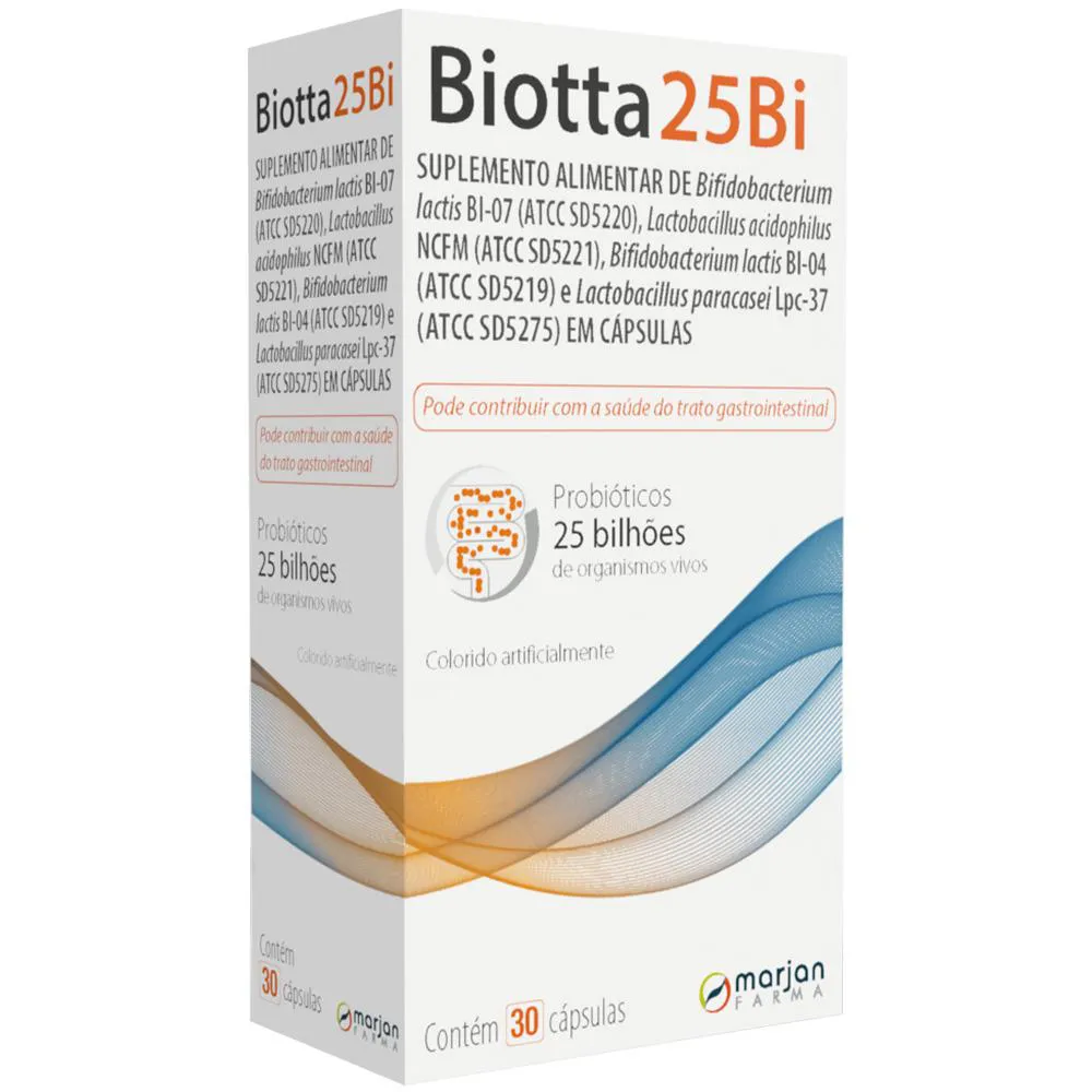 Probiótico Biotta 25Bi 30 cápsulas