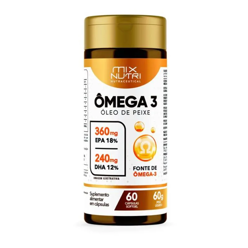 NUTRACEUTICAL OMEGA 3 - 60 CAPS - 60G - MIX NUTRI
