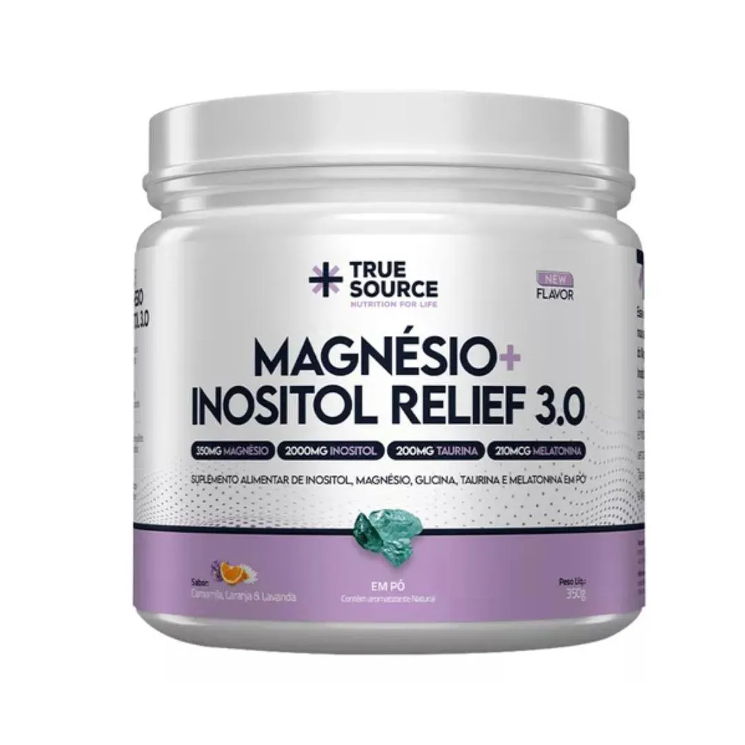 TRUE MAGNESIO + INOSITOL RELIEF 3.0 - TRUE SOURCE 350g Camomila COM Lavanda