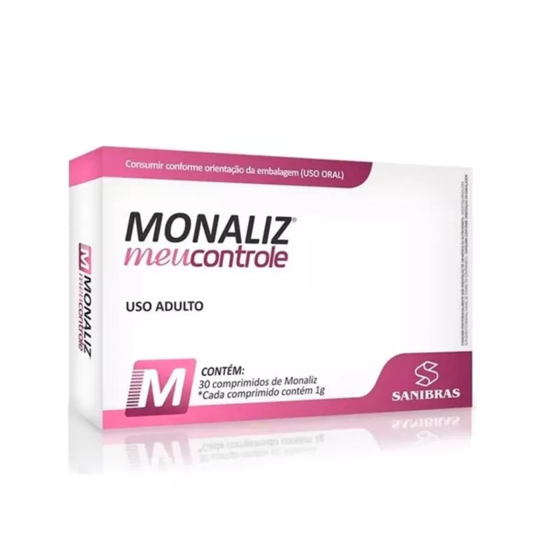MONALIZ MEU CONTROLE 30 CAPS SEM SABOR - SANIBRAS 30 CÁpsulas