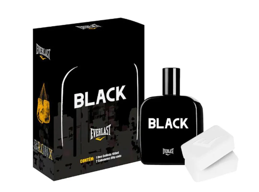EVERLAST BLACK KIT MASC 100ML 2SAB