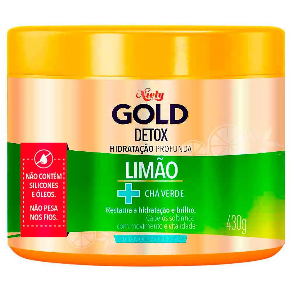 CREME DE TRATAMENTO NIELY GOLD DETOX 430G