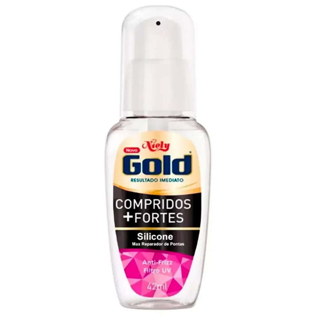 REPARADOR DE PONTAS NIELY GOLD SILICONE COMPRIDOS + FORTES 42ML