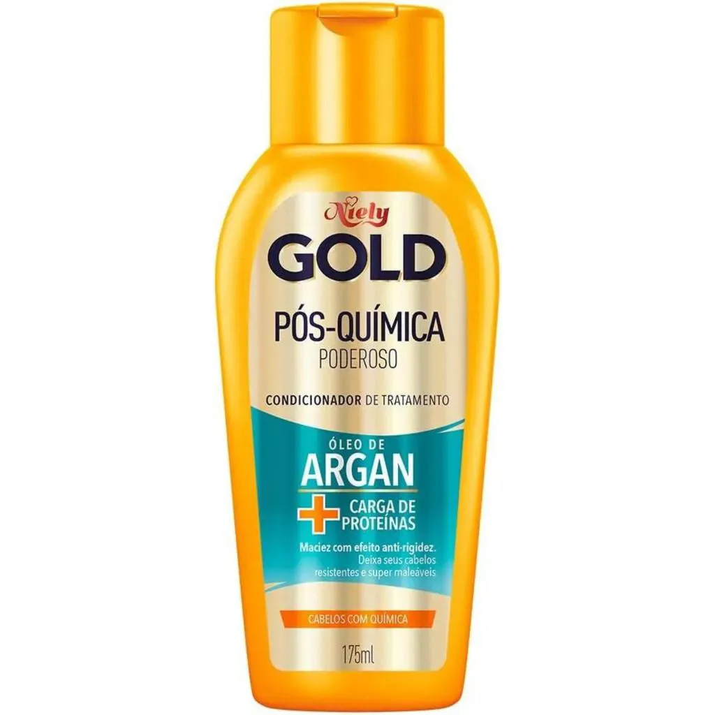 Condicionador Niely Gold Pós-Química Poderoso Óleo de Argan 175ml
