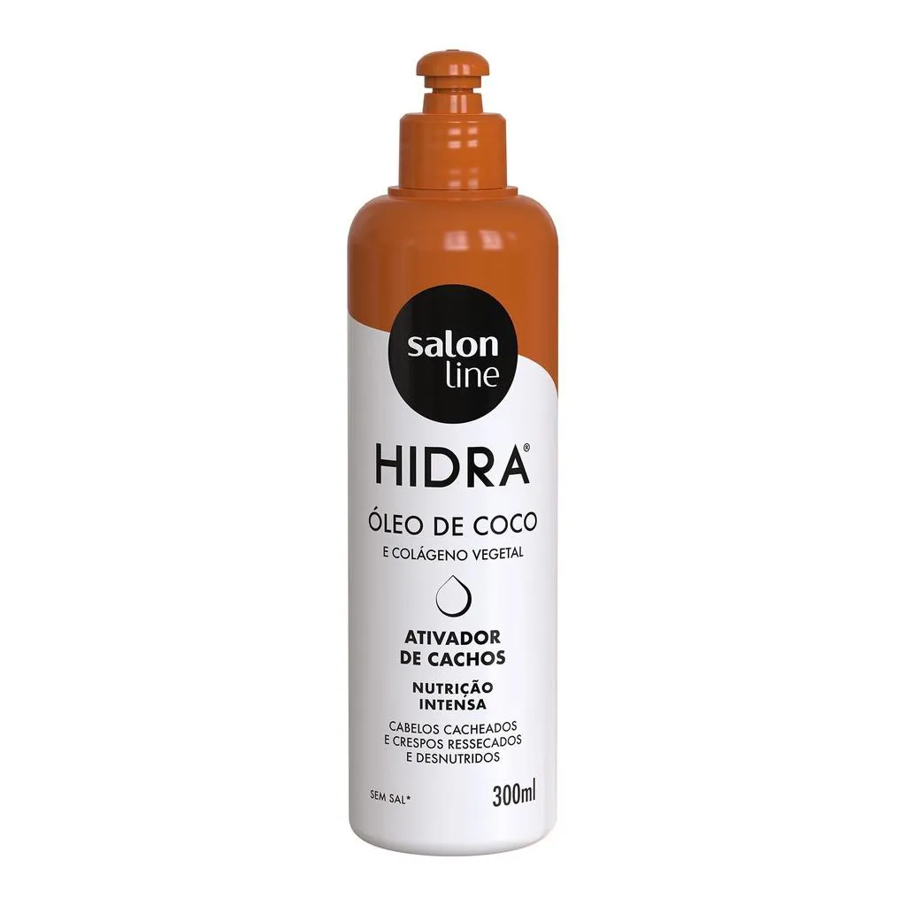 ATIVADOR DE CACHOS SALON LINE HIDRA COCO 300ML