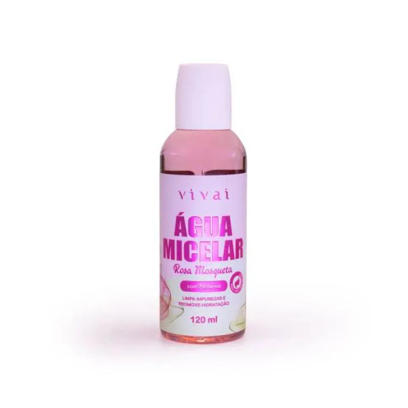 ÁGUA MICELAR ROSA MOSQUETA 120ML VIVAI
