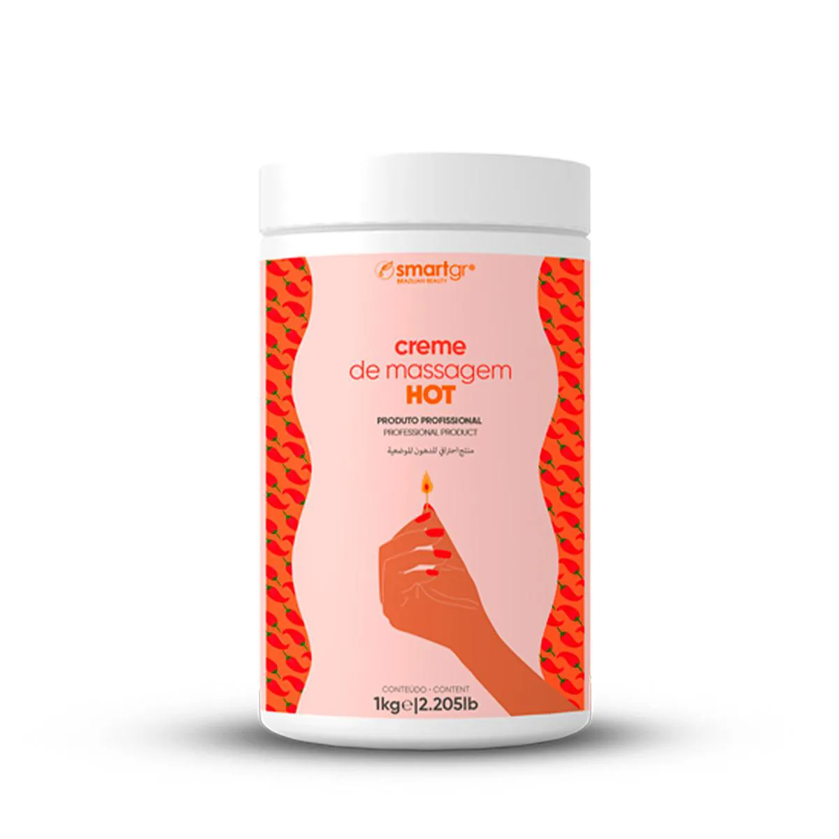 CREME DE MASSAGEM HOT ATIVOS LIPOLíTICOS 1KG- SMART GR