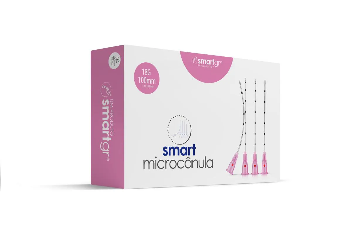 SMART MICROCâNULA SC18G 100MM (CAIXA COM 10) SMART GR