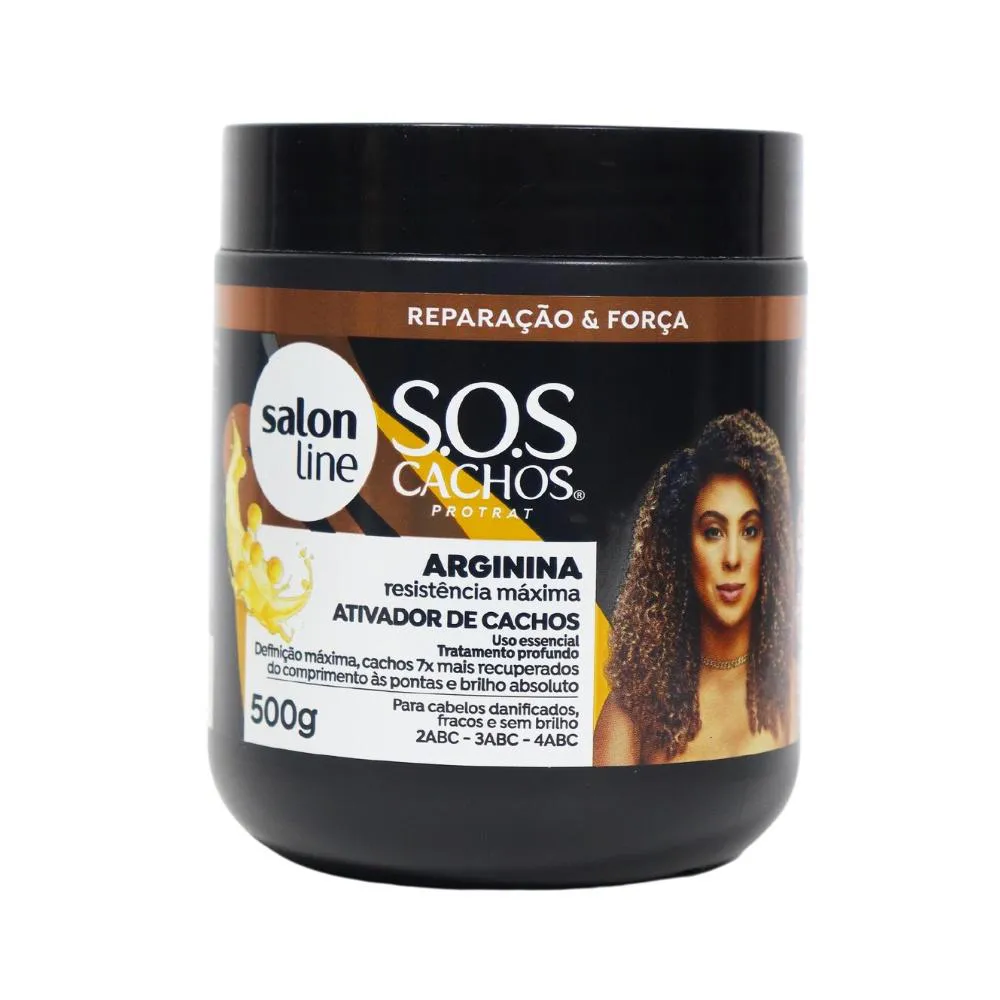 ATIVADOR SOS CACHOS ARGININA +RECONSTRUíDOS SALON LINE 500G