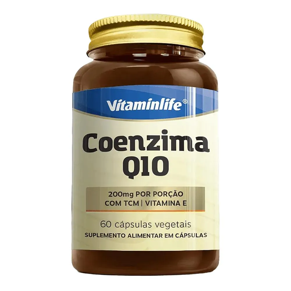 COENZIMA Q10 C/ TCM + VITAMINA E - 200 MG - 60 CáPS - VITAMINLIFE
