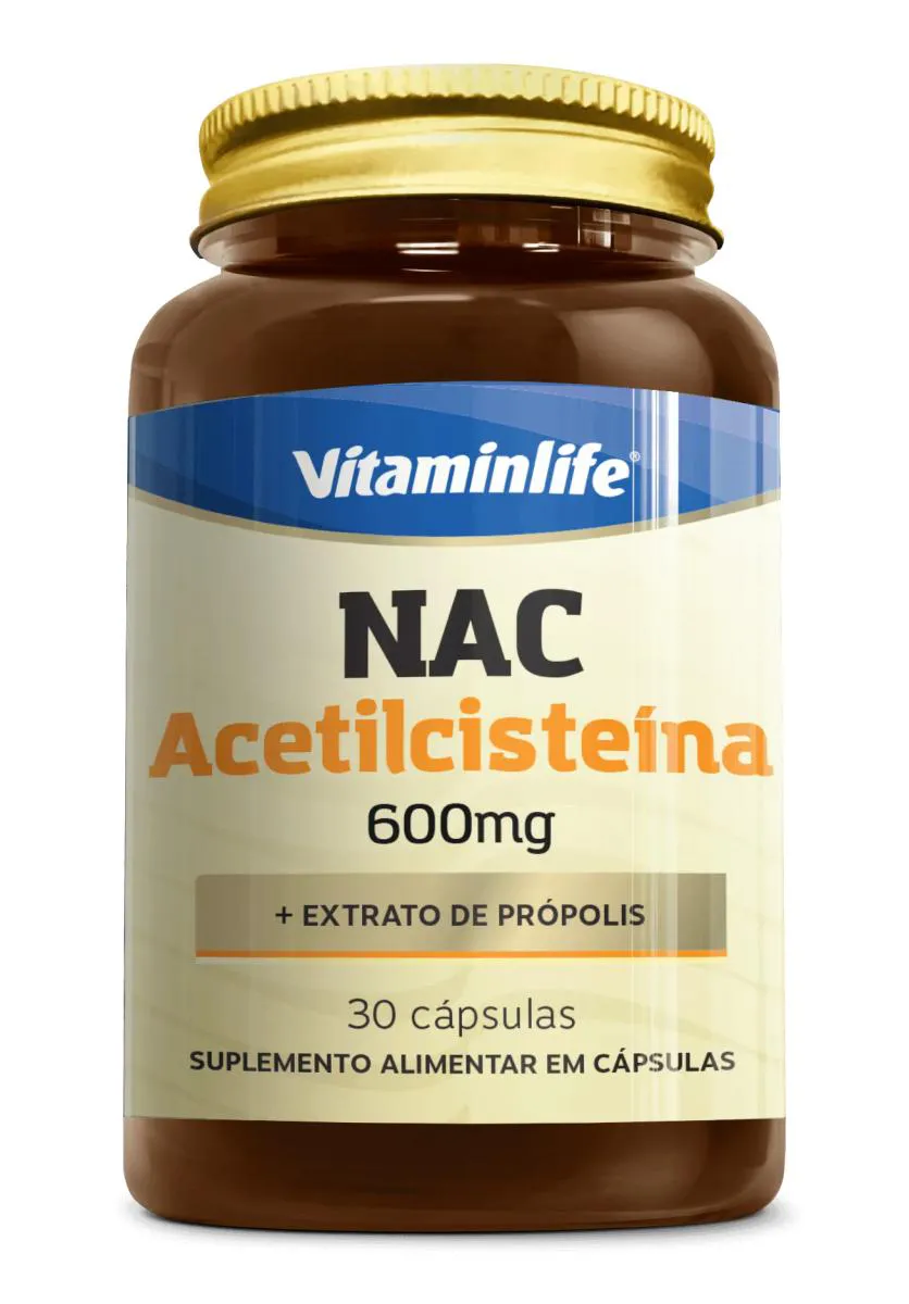 NAC ACETILCISTEINA + PROPOLIS - 30 CAPS VITAMINLIFE