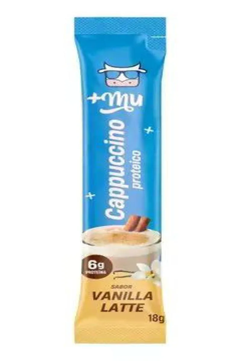 Cappuccino Proteico Mais Mu Vanilla Latte sachê 18g