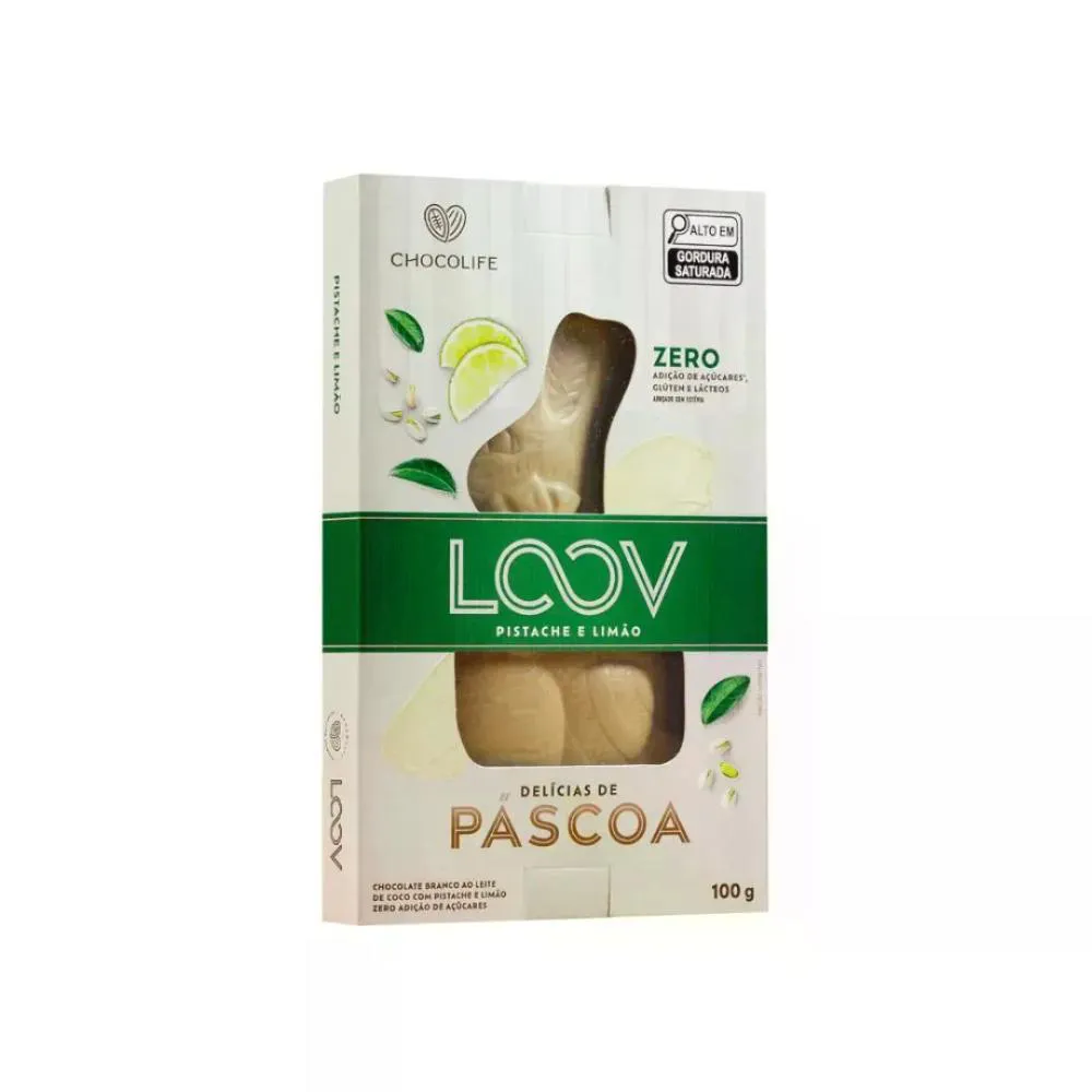 COELHO DE PISTACHE COM LIMAO CHOCOLIFE 100G