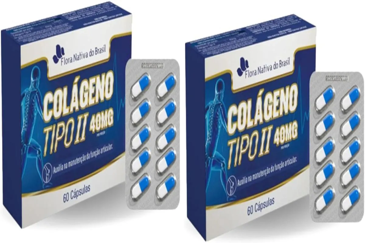 2X COLáGENO TIPO 2 BLISTER 400MG 60 CAPS FLORA NATIVA