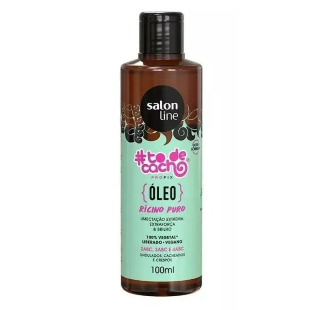 ÓLEO DE UMECTAçãO SALON LINE #TODECACHO RICINO PURO 100ML