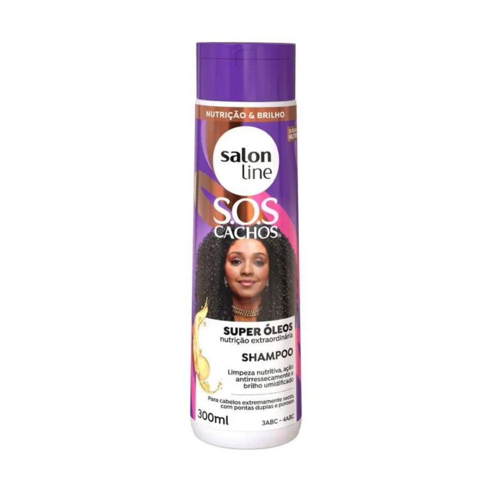 Shampoo Salon Line SOS Cachos Super Óleos Controle do Frizz 300ml